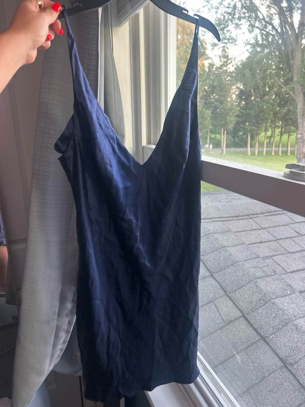 Vintage Victoriaβs Secret Navy Silk Slip Dress - Women Intimates & Sleepwear